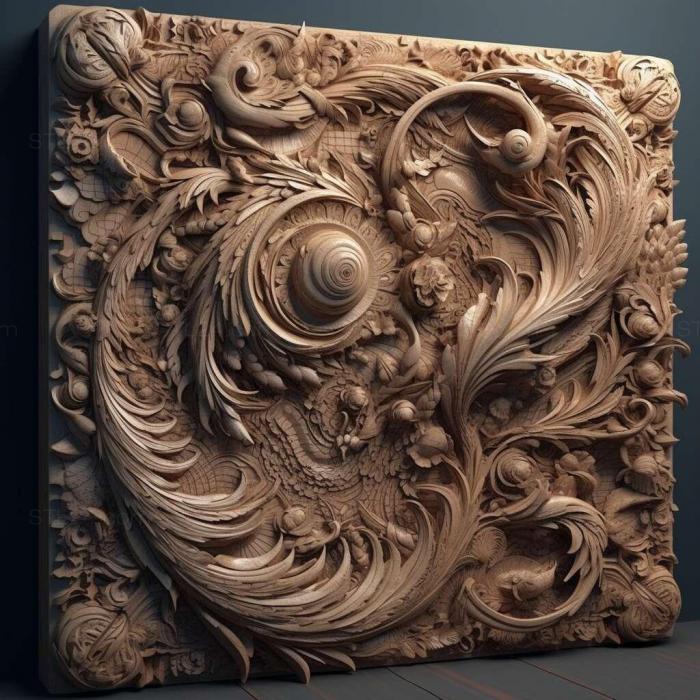 Patterns and decorations (stl expansive 1, PATTERN_2117) 3D models for cnc